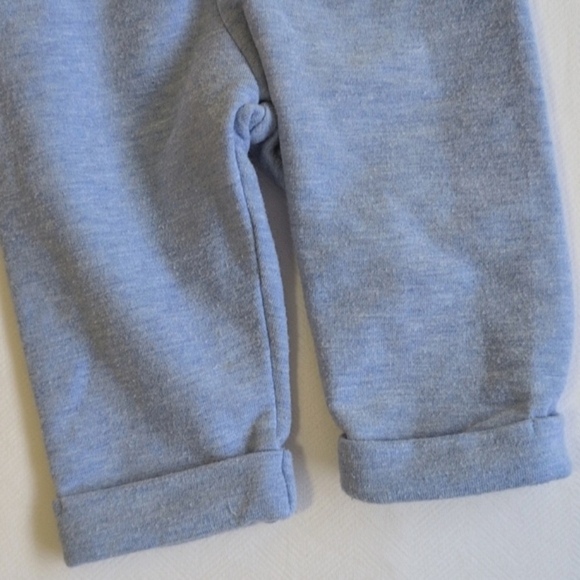 JANIE & JACK blue cotton comfy blend rolled hem pants 0-3 months baby boy - Picture 4 of 5